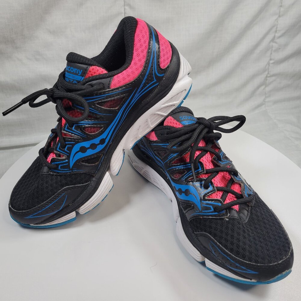 Saucony Womens Propel Vista Black & Pink Running Shoes Size 6.5